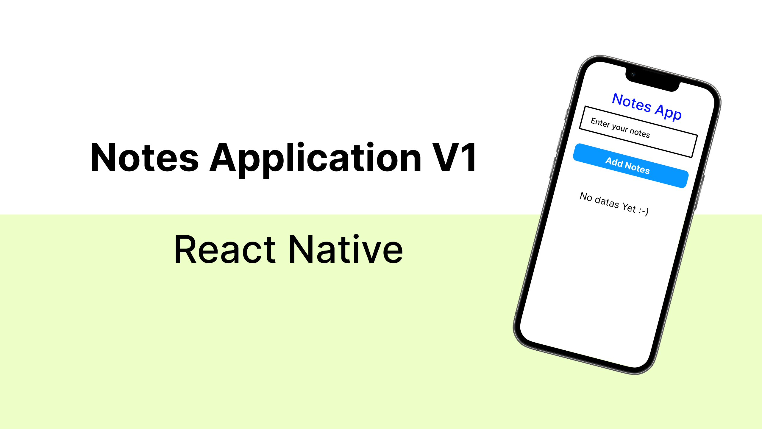 Cover Image for Notes Application in React Native Part 1
